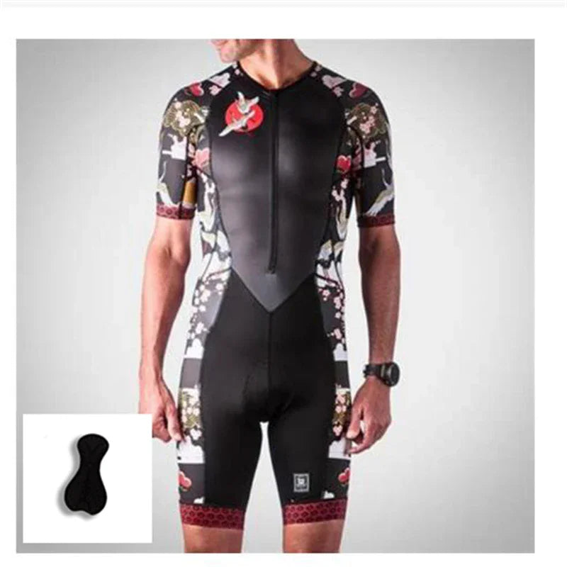 Triathlon Trisuit - American Flag - Land of the Free. Home of the Brave. Engineered for the Bold.
